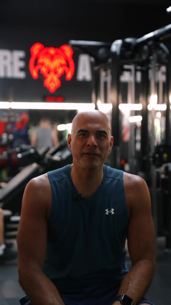 Jim, Never trained legs · now 5 days a week