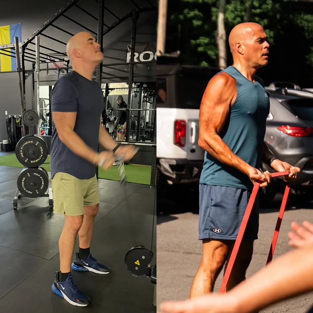 Jim's before and after: from learning to lift to lean, strong, and HYROX-ready after two years at Aspire